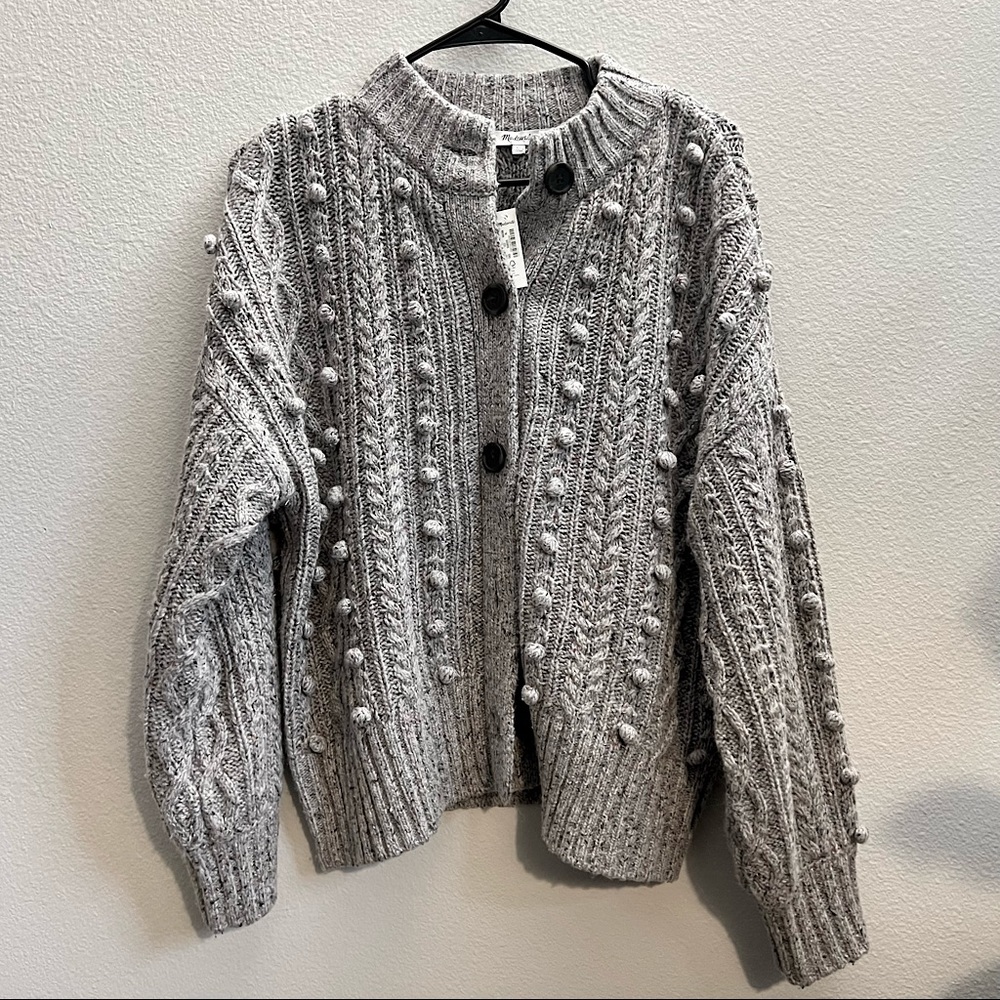 Madewell Heathshire Bobble Cardigan Sweater